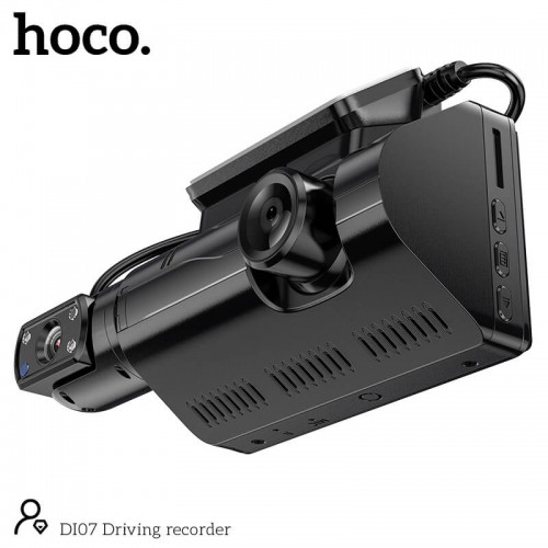 Відеореєстратор HOCO Dual Cameras Driving Recorder Di07 |HD, 2 Camera| black