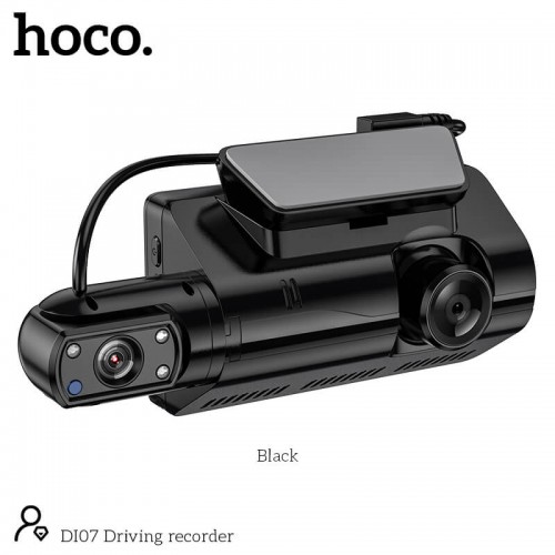 Відеореєстратор HOCO Dual Cameras Driving Recorder Di07 |HD, 2 Camera| black