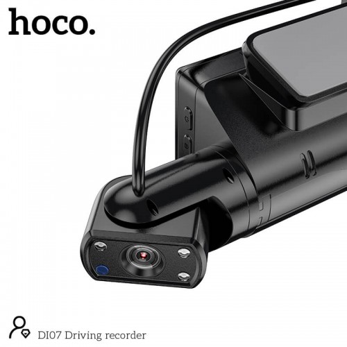 Відеореєстратор HOCO Dual Cameras Driving Recorder Di07 |HD, 2 Camera| black