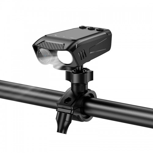 Екшн камера для велосипеда HOCO DV104 4k Anti-shake Riding recorder |2160p/60fps, 2" HD Display, 1000lmn Light, Wi-Fi, 5h| black