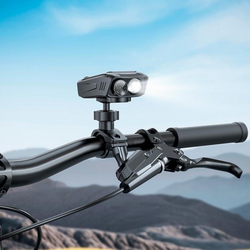 Екшн камера для велосипеда HOCO DV104 4k Anti-shake Riding recorder |2160p/60fps, 2" HD Display, 1000lmn Light, Wi-Fi, 5h| black