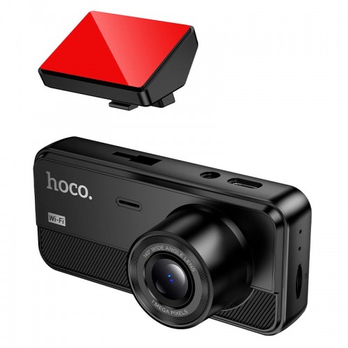 Відеореєстратор HOCO rear camera driving recorder DV15 |2" IPS, 720p/30FPS, WiFi| black
