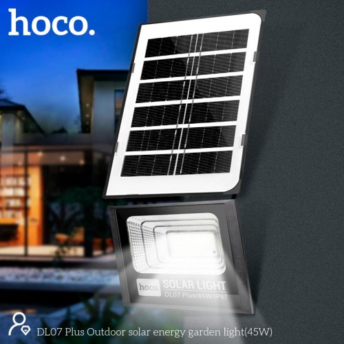 Лампа зовнішня HOCO Outdoor solar energy garden light (45W, IP67) DL07 Plus black