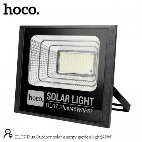 Лампа зовнішня HOCO Outdoor solar energy garden light (45W, IP67) DL07 Plus black