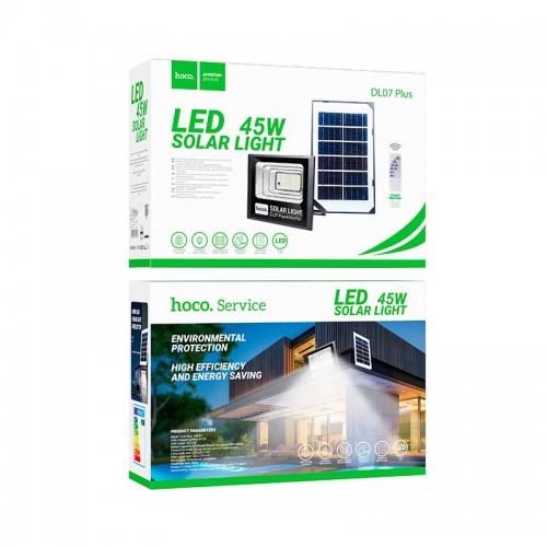 Лампа зовнішня HOCO Outdoor solar energy garden light (45W, IP67) DL07 Plus black