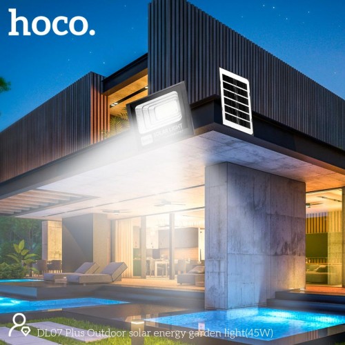 Лампа зовнішня HOCO Outdoor solar energy garden light (45W, IP67) DL07 Plus black