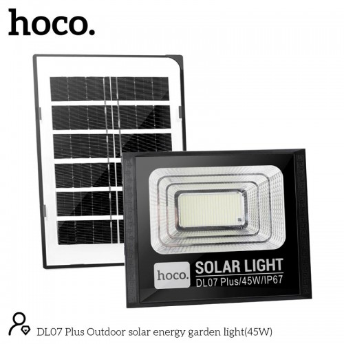 Лампа зовнішня HOCO Outdoor solar energy garden light (45W, IP67) DL07 Plus black