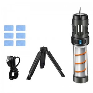 Кемпінгова лампа 3в1 лампа + ліхтарик + захист від комарів AH06 |Type-C, ip44| black