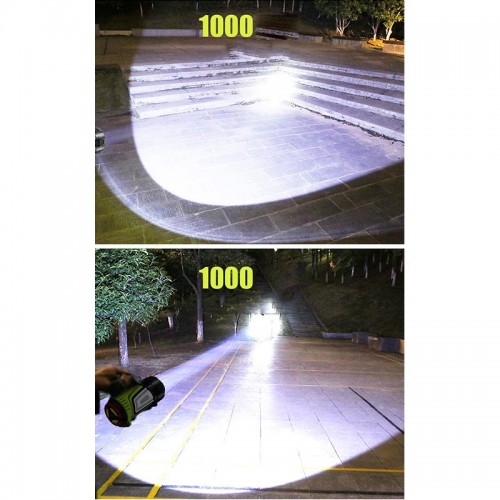 Ліхтар ручний багатофункціональний 881C black-green