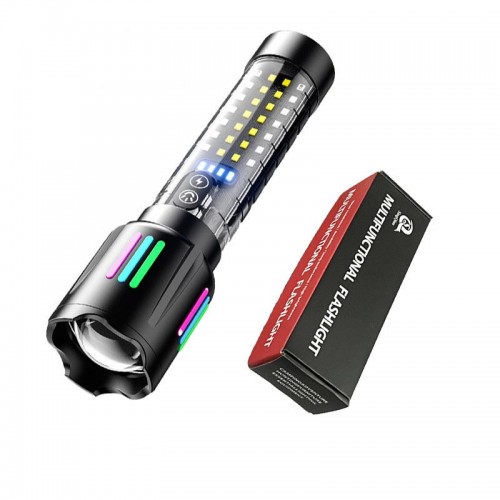 Ліхтар ручний багатофункціональний White Laser Lamp 5 режимів black