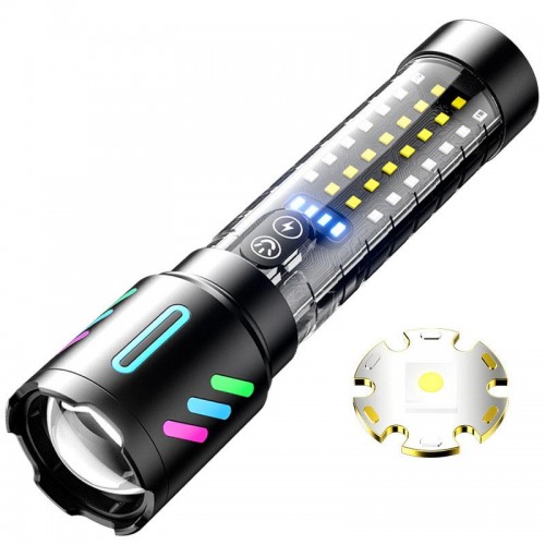 Ліхтар ручний багатофункціональний White Laser Lamp 5 режимів black