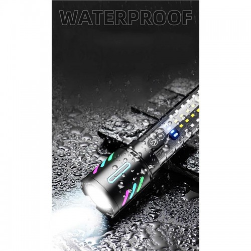 Ліхтар ручний багатофункціональний White Laser Lamp 5 режимів black