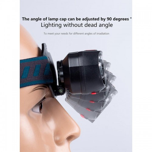 Фонарь 2в1 налобный+велофонарь c управлением жестами W669 |Type-C, 6h Max|