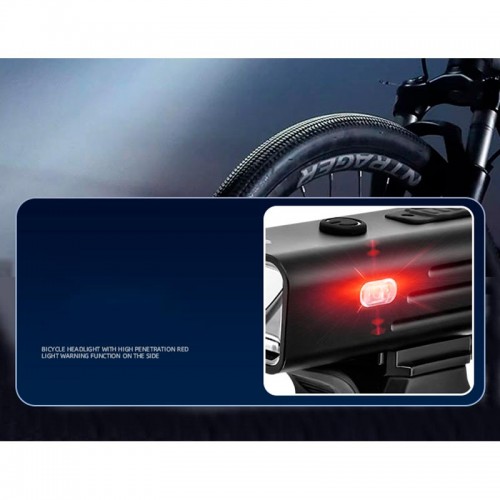 Велофонарь передній 250 lumens XA316 |Type-C, 6h| black