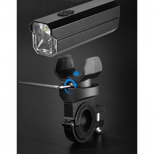 Велофонарь передній 6 режимів Spotlight + Floodlight XA327 black