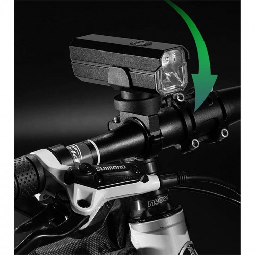 Велофонарь передній 6 режимів Spotlight + Floodlight XA327 black