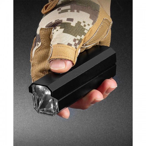 Велофонарь передній 6 режимів Spotlight + Floodlight XA327 black