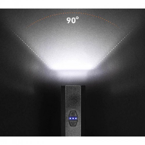 Велофонарь передній 6 режимів Spotlight + Floodlight XA327 black