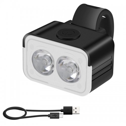 Набір велофонариків передній + задній 5 режимів 800lmn L12 |Type-C, ipx6| black