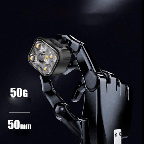 Велофонарь передній 6 режимів 325 |Type-C, 3-9h| black