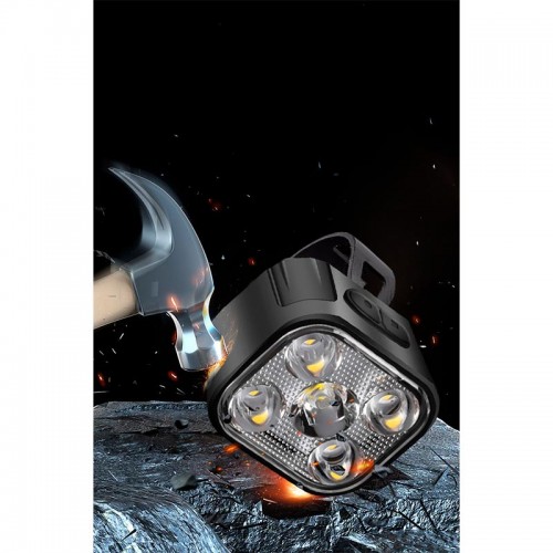 Велофонарь передній 6 режимів 325 |Type-C, 3-9h| black