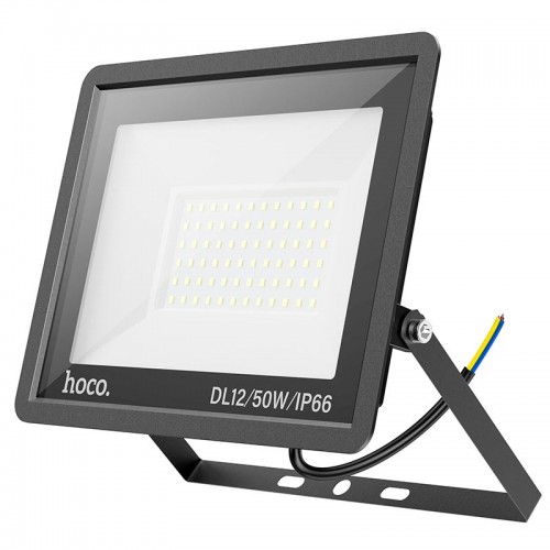 Лампа HOCO DL12 Ultra thin outdoor LED flood light |50W, IP66| black