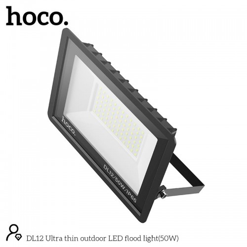 Лампа HOCO DL12 Ultra thin outdoor LED flood light |50W, IP66| black