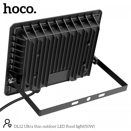 Лампа HOCO DL12 Ultra thin outdoor LED flood light |50W, IP66| black