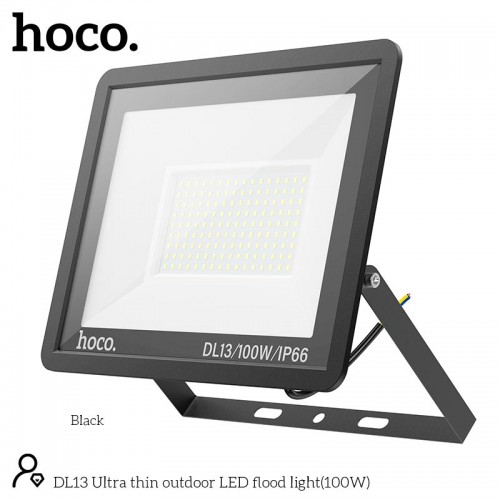 Лампа HOCO DL13 Ultra thin outdoor LED flood light |100W, IP66| black