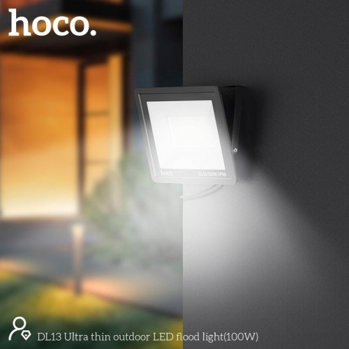 Лампа HOCO DL13 Ultra thin outdoor LED flood light |100W, IP66| black