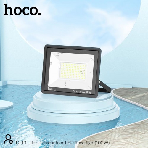 Лампа HOCO DL13 Ultra thin outdoor LED flood light |100W, IP66| black
