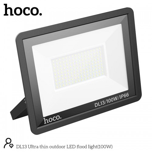 Лампа HOCO DL13 Ultra thin outdoor LED flood light |100W, IP66| black