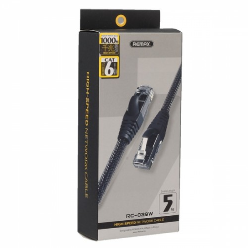 Кабель LAN REMAX High-Speed RC-039W |5M| black