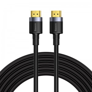 Кабель BASEUS 4KHDMI Male To 4KHDMI Male Cafule |5M, HDMI2.0| (CADKLF-H01) black