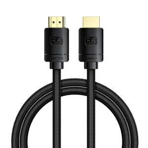Кабель BASEUS High Definition Series HDMI 8K to HDMI 8K Adapter Cable |1m, 8K, HDMI2.1| (CAKGQ-J01) black