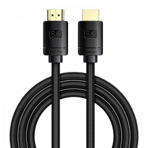 Кабель BASEUS High Definition Series HDMI 8K to HDMI 8K Adapter Cable |2m, 8K, HDMI2.1| (CAKGQ-K01) black