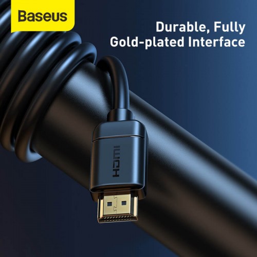 Кабель BASEUS high definition Series HDMI 4K To HDMI 4K Adapter Cable |3m, 4K, HDMI2.0| (CAKGQ-C01) black