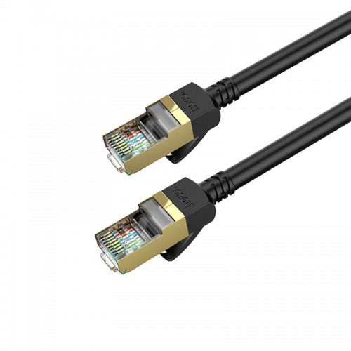 Кабель HOCO LAN RJ45 Level pure copper gigabit ethernet cable US02 |5m| black