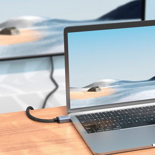 Кабель HOCO HDTV 2.0 Male to Male 4K HD data cable US03 (L=1M) black