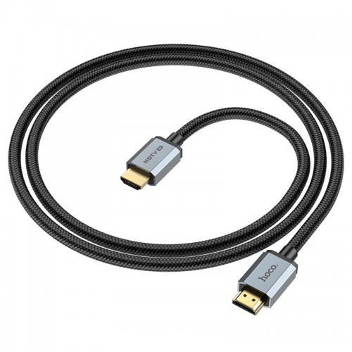 Кабель HOCO HDTV 2.0 Male to Male 4K HD data cable US03 (L=1M) black