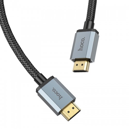Кабель HOCO HDTV 2.0 Male to Male 4K HD data cable US03 (L=1M) black