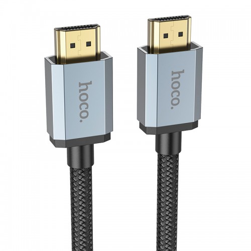 Кабель HOCO HDTV 2.0 Male to Male 4K HD data cable US03 (L=2M) black