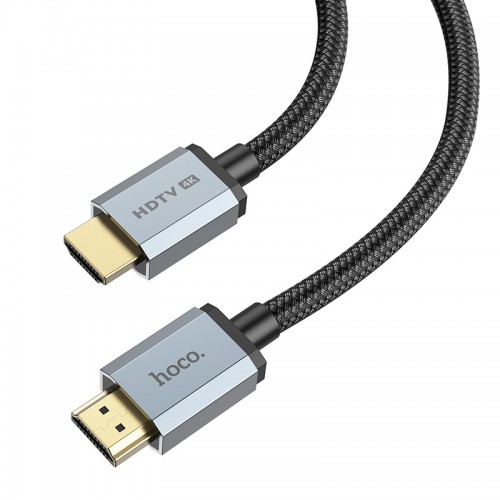 Кабель HOCO HDTV 2.0 Male to Male 4K HD data cable US03 (L=2M) black