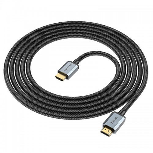 Кабель HOCO HDTV 2.0 Male to Male 4K HD data cable US03 (L=3M) black