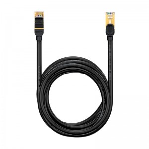 Кабель Baseus high Speed Seven types of RJ45 10Gigabit network cable (round cable) |8m| black