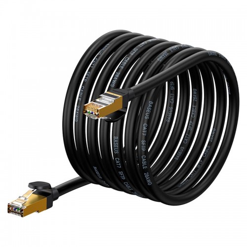 Кабель Baseus high Speed Seven types of RJ45 10Gigabit network cable (round cable) |8m| black