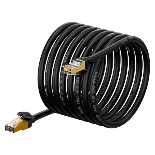 Кабель Baseus high Speed Seven types of RJ45 10Gigabit network cable (round cable) |10m| black