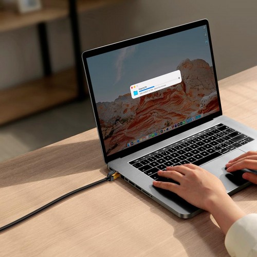 Кабель Baseus high Speed Seven types of RJ45 10Gigabit network cable (round cable) |10m| black