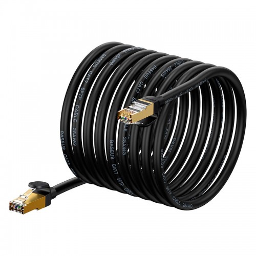 Кабель Baseus high Speed Seven types of RJ45 10Gigabit network cable (round cable) |15m| black