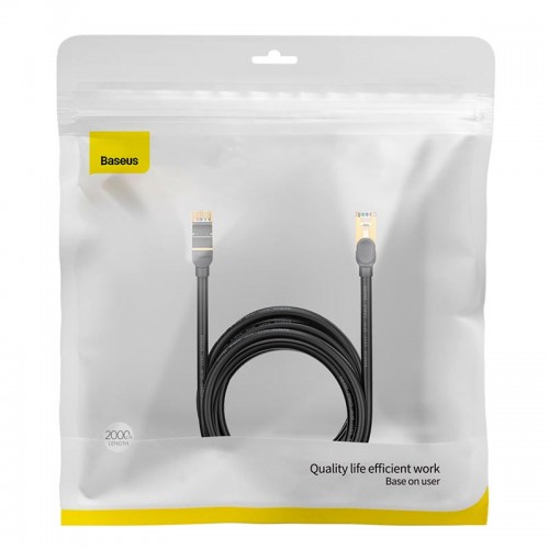Кабель Baseus high Speed Seven types of RJ45 10Gigabit network cable (round cable) |20m| black